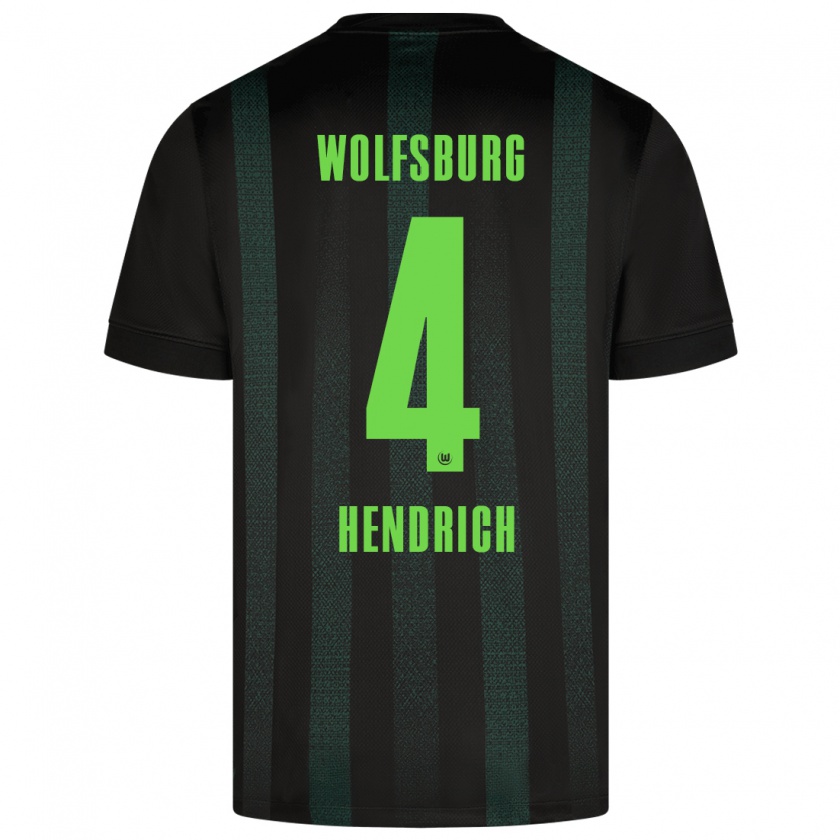 Kandiny Hombre Camiseta Kathrin Hendrich #4 Verde Oscuro 2ª Equipación 2024/25 La Camisa Chile