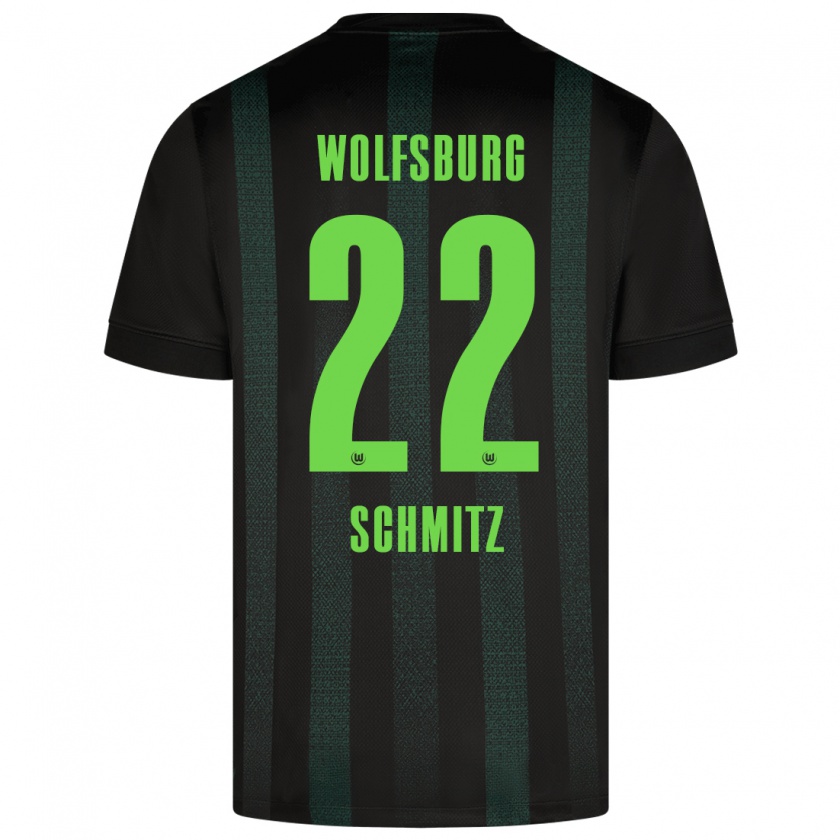 Kandiny Hombre Camiseta Lisa Schmitz #22 Verde Oscuro 2ª Equipación 2024/25 La Camisa Chile