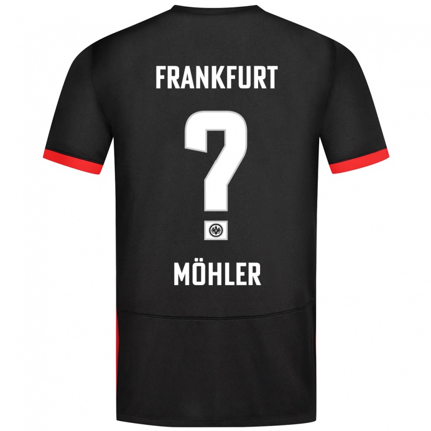 Kandiny Hombre Camiseta Emil Möhler #0 Negro 2ª Equipación 2024/25 La Camisa Chile