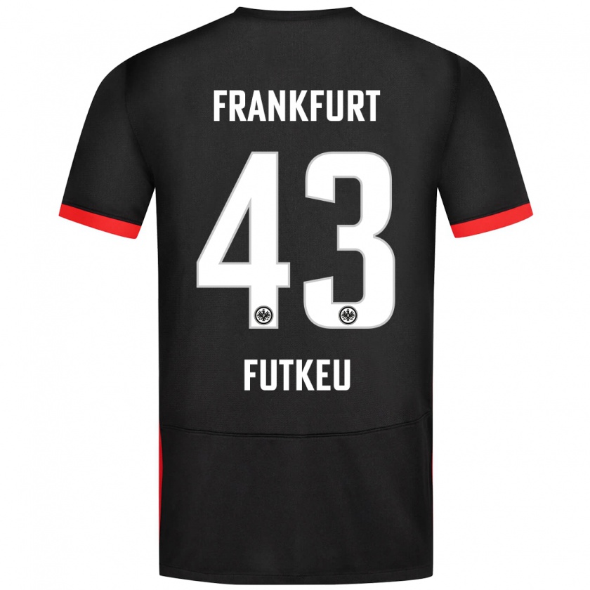 Kandiny Hombre Camiseta Noel Futkeu #43 Negro 2ª Equipación 2024/25 La Camisa Chile