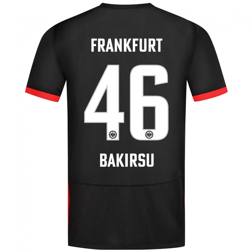 Kandiny Hombre Camiseta Hüseyin Bakirsu #46 Negro 2ª Equipación 2024/25 La Camisa Chile