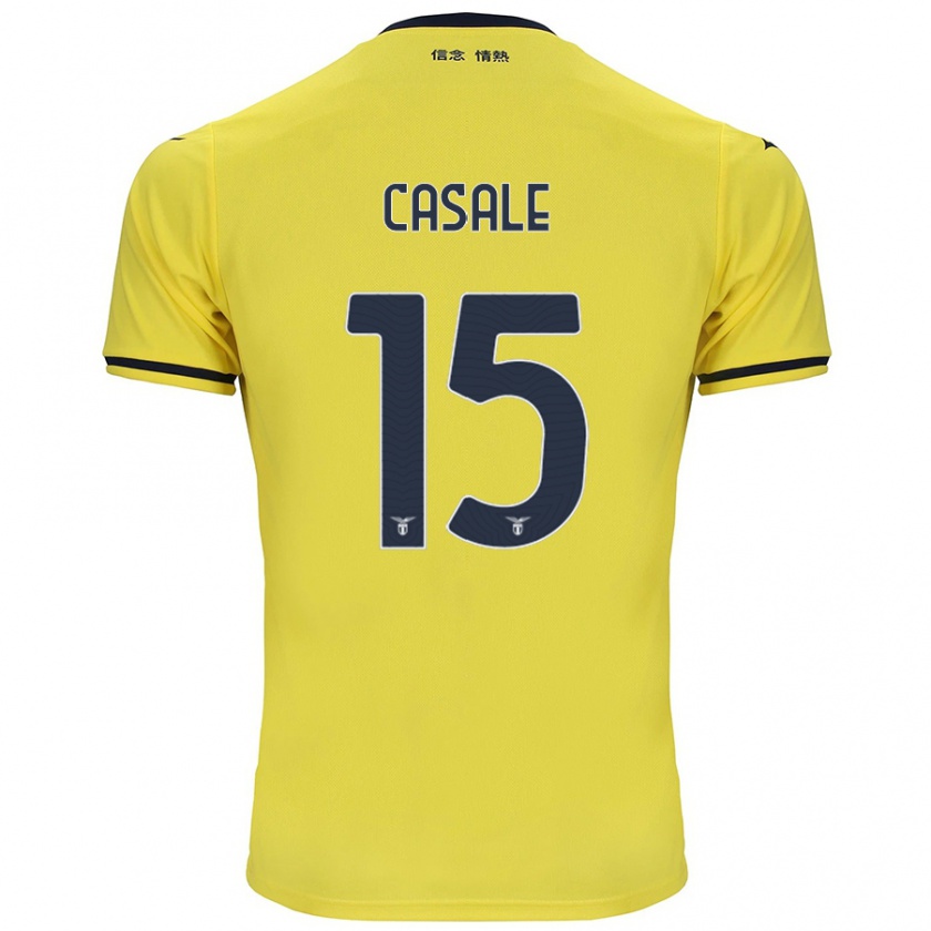 Kandiny Hombre Camiseta Nicolò Casale #15 Amarillo 2ª Equipación 2024/25 La Camisa Chile