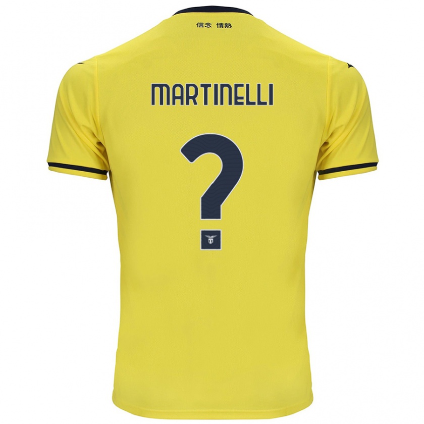 Kandiny Hombre Camiseta Leonardo Martinelli #0 Amarillo 2ª Equipación 2024/25 La Camisa Chile