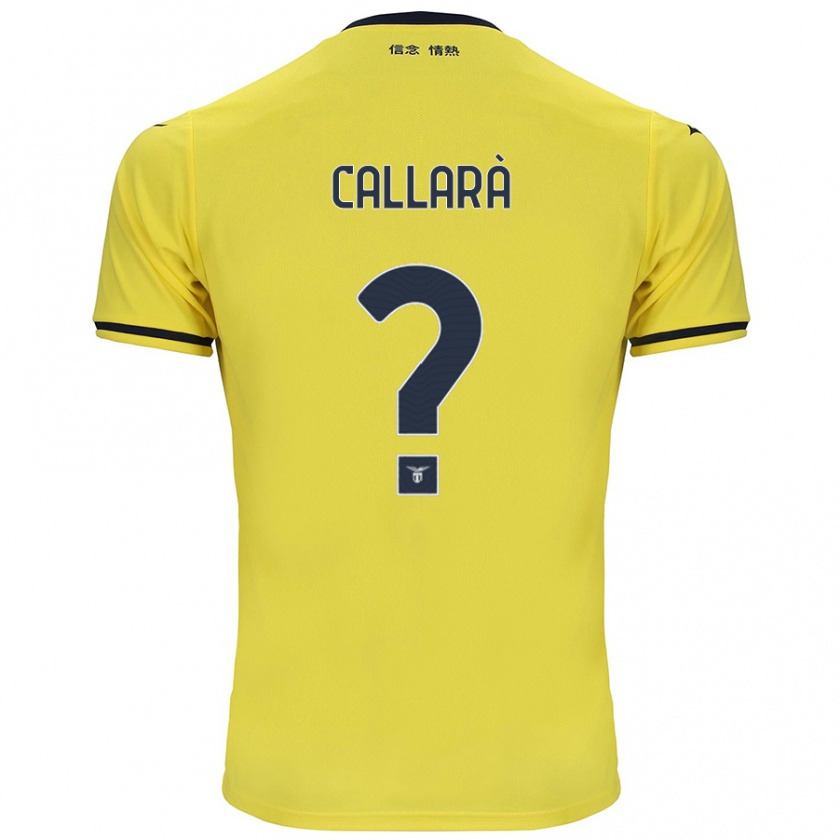 Kandiny Hombre Camiseta Nicholas Callarà #0 Amarillo 2ª Equipación 2024/25 La Camisa Chile