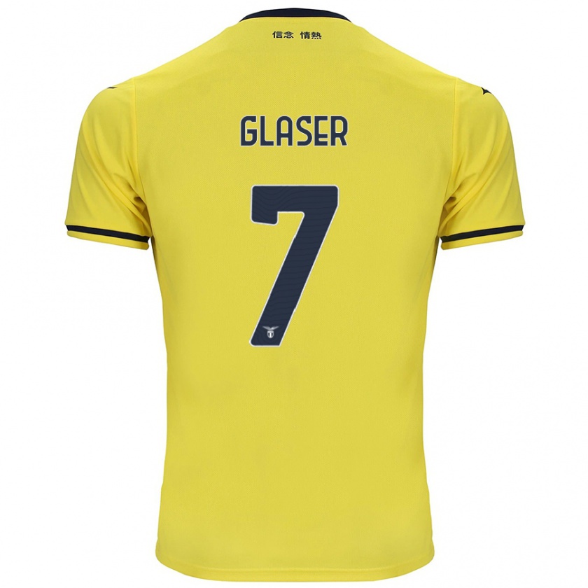 Kandiny Hombre Camiseta Julia Glaser #7 Amarillo 2ª Equipación 2024/25 La Camisa Chile