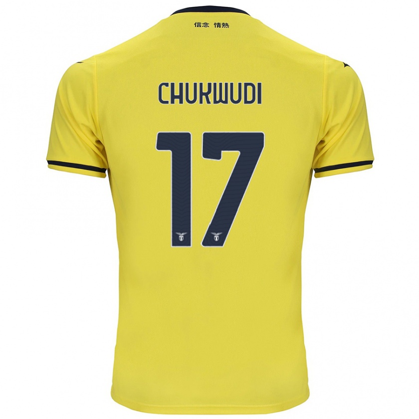 Kandiny Hombre Camiseta Ogonna Chukwudi #17 Amarillo 2ª Equipación 2024/25 La Camisa Chile