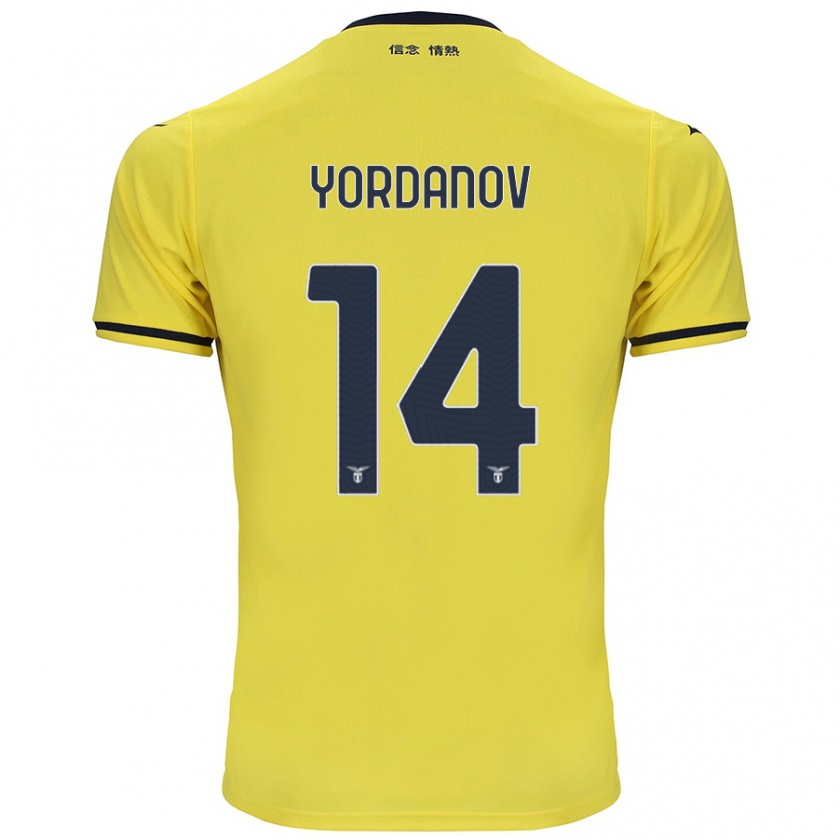 Kandiny Hombre Camiseta Damyan Yordanov #14 Amarillo 2ª Equipación 2024/25 La Camisa Chile