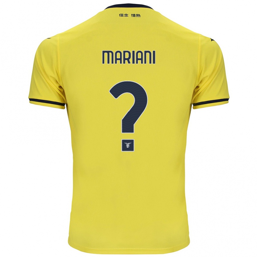 Kandiny Hombre Camiseta Alessandro Mariani #0 Amarillo 2ª Equipación 2024/25 La Camisa Chile