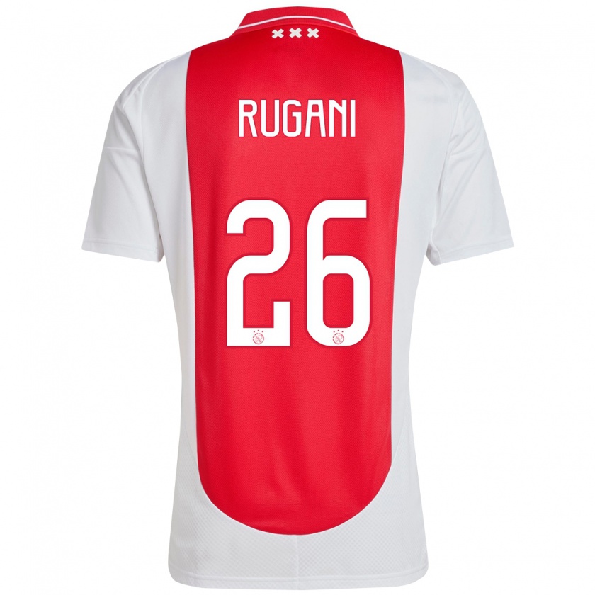 Kandiny Mujer Camiseta Daniele Rugani #26 Rojo Blanco 1ª Equipación 2024/25 La Camisa Chile