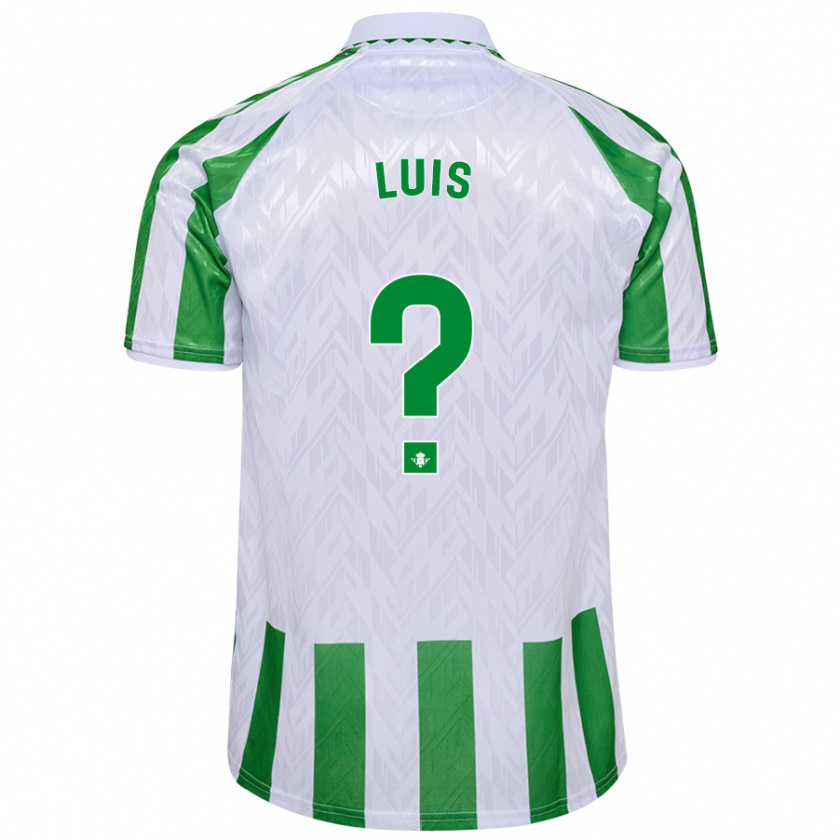 Kandiny Mujer Camiseta Jorge Luis #0 Verde Rayas Blancas 1ª Equipación 2024/25 La Camisa Chile