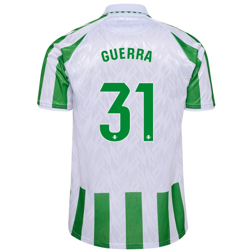 Kandiny Mujer Camiseta Ana Guerra Morcillo #31 Verde Rayas Blancas 1ª Equipación 2024/25 La Camisa Chile