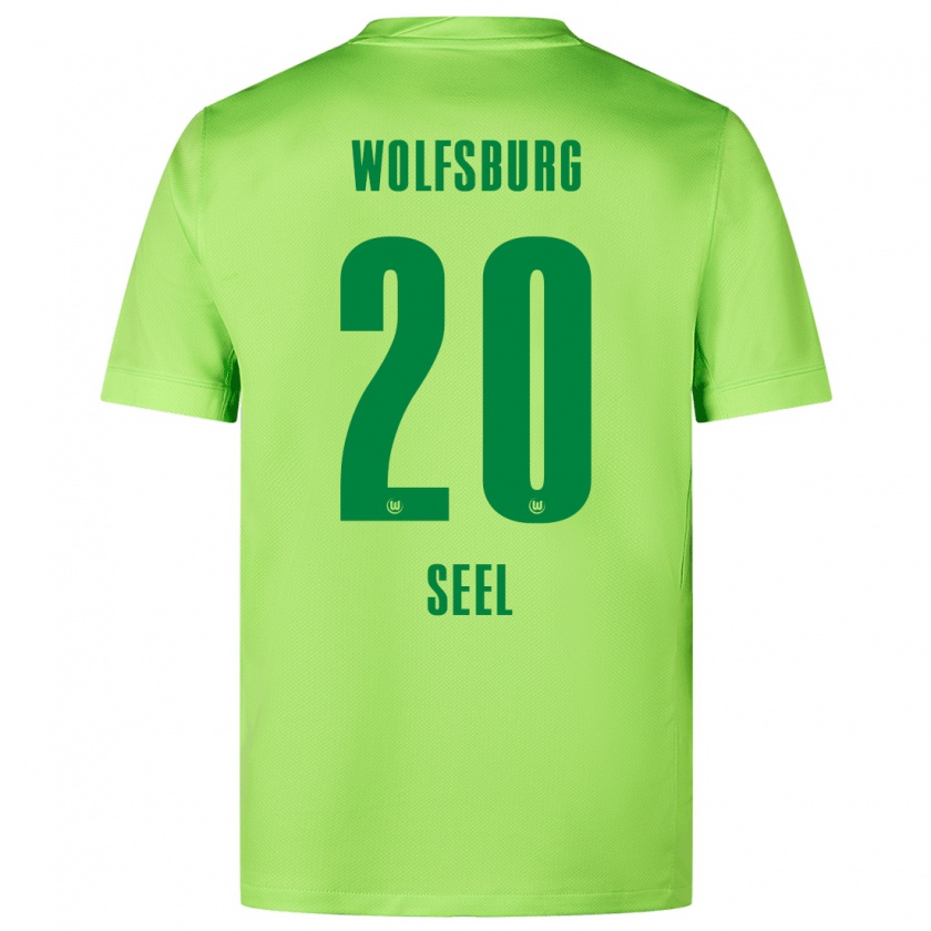 Kandiny Mujer Camiseta William Seel #20 Verde Fluorescente 1ª Equipación 2024/25 La Camisa Chile