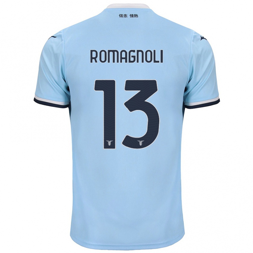 Kandiny Mujer Camiseta Alessio Romagnoli #13 Azul 1ª Equipación 2024/25 La Camisa Chile