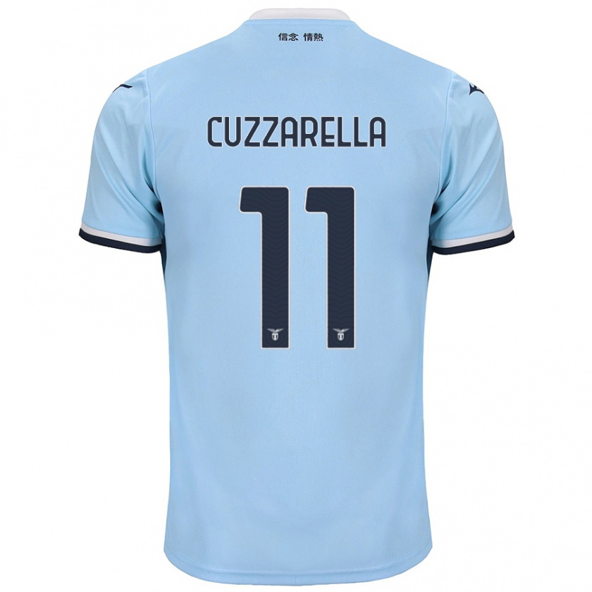 Kandiny Mujer Camiseta Cristian Cuzzarella #11 Azul 1ª Equipación 2024/25 La Camisa Chile