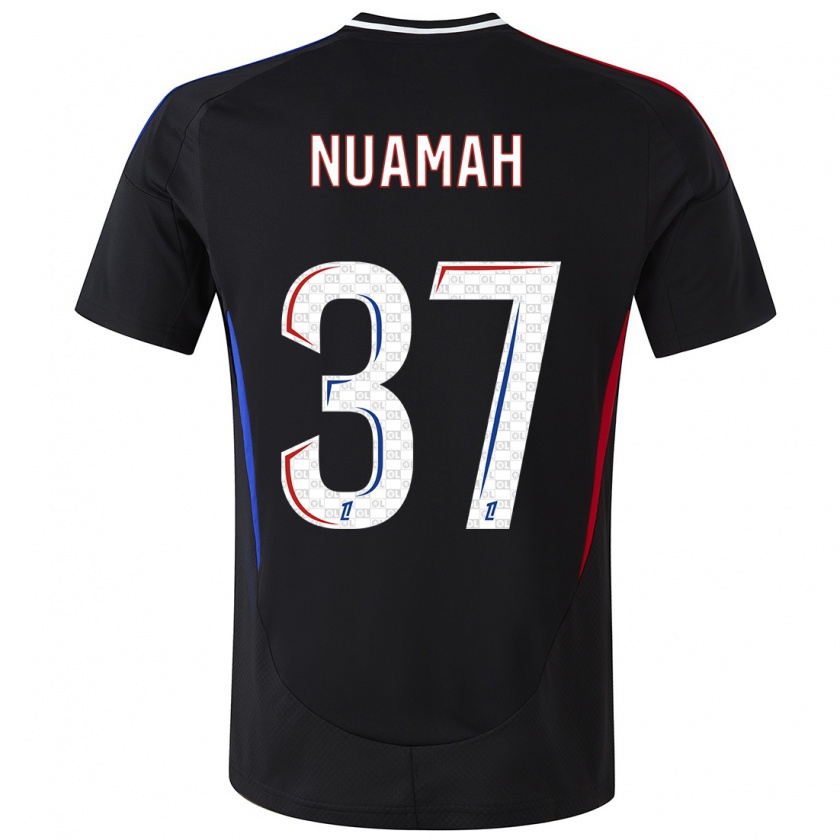 Kandiny Mujer Camiseta Ernest Nuamah #37 Negro 2ª Equipación 2024/25 La Camisa Chile