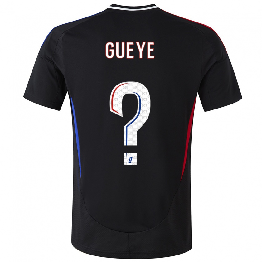 Kandiny Mujer Camiseta Thiema Gueye #0 Negro 2ª Equipación 2024/25 La Camisa Chile