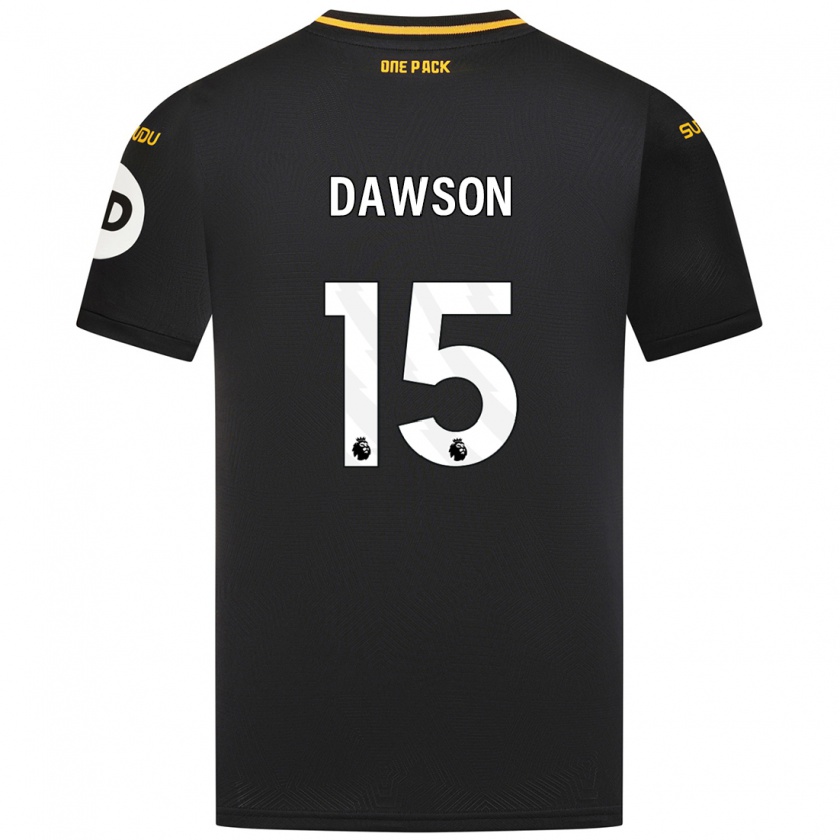 Kandiny Mujer Camiseta Craig Dawson #15 Negro 2ª Equipación 2024/25 La Camisa Chile