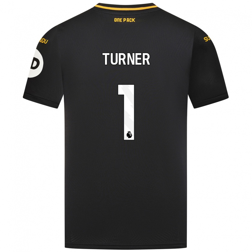 Kandiny Mujer Camiseta Shannon Turner #1 Negro 2ª Equipación 2024/25 La Camisa Chile