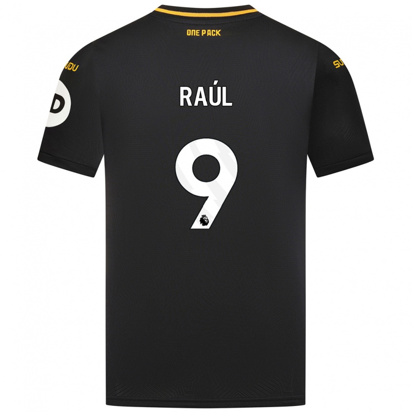 Kandiny Mujer Camiseta Raul Jimenez #9 Negro 2ª Equipación 2024/25 La Camisa Chile