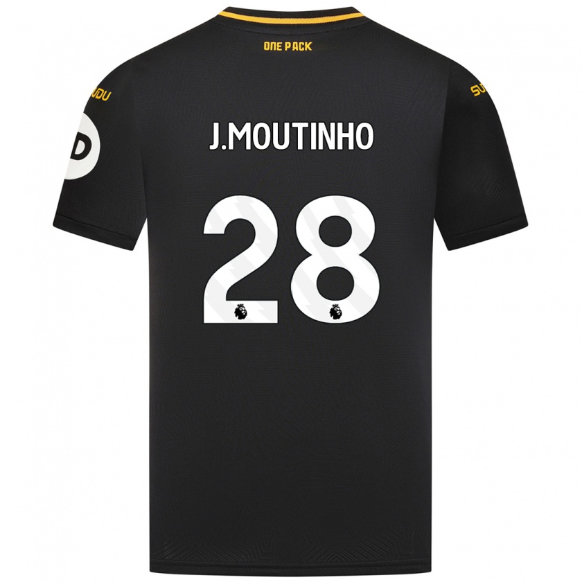 Kandiny Mujer Camiseta Joao Moutinho #28 Negro 2ª Equipación 2024/25 La Camisa Chile