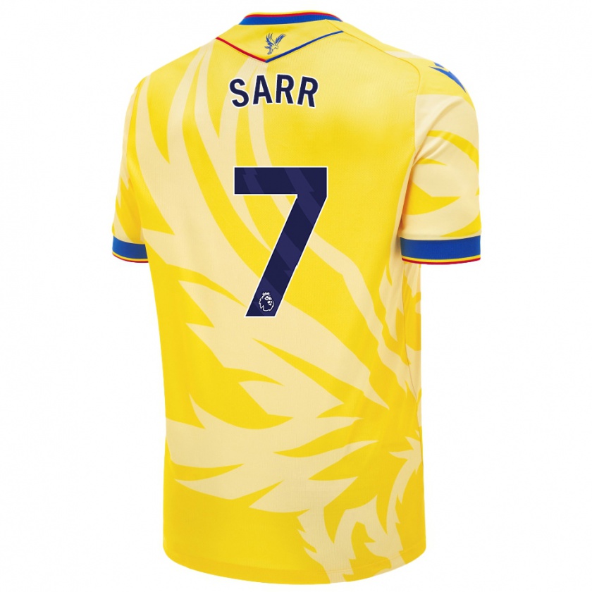 Kandiny Mujer Camiseta Ismaïla Sarr #7 Amarillo 2ª Equipación 2024/25 La Camisa Chile