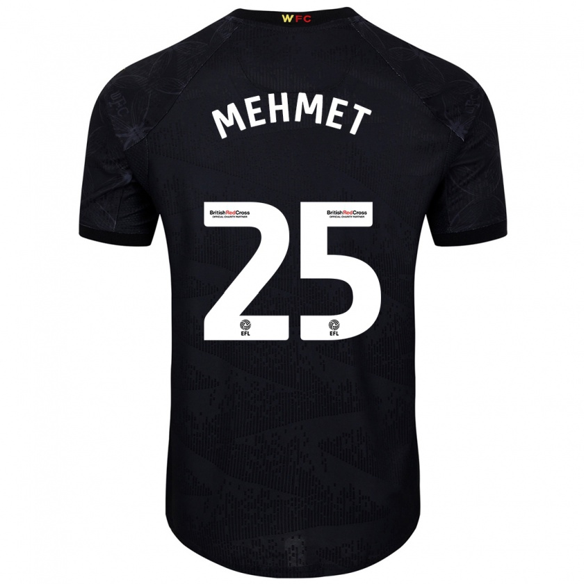 Kandiny Mujer Camiseta Melis Mehmet #25 Negro Blanco 2ª Equipación 2024/25 La Camisa Chile