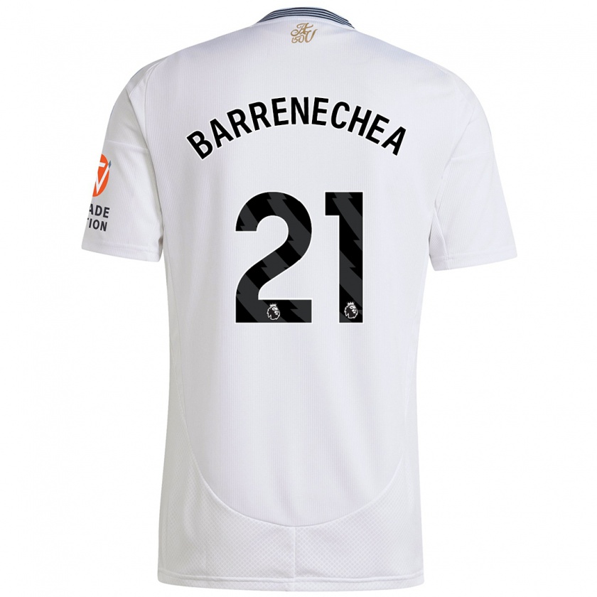 Kandiny Mujer Camiseta Enzo Barrenechea #21 Blanco 2ª Equipación 2024/25 La Camisa Chile