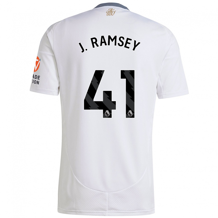 Kandiny Mujer Camiseta Jacob Ramsey #41 Blanco 2ª Equipación 2024/25 La Camisa Chile