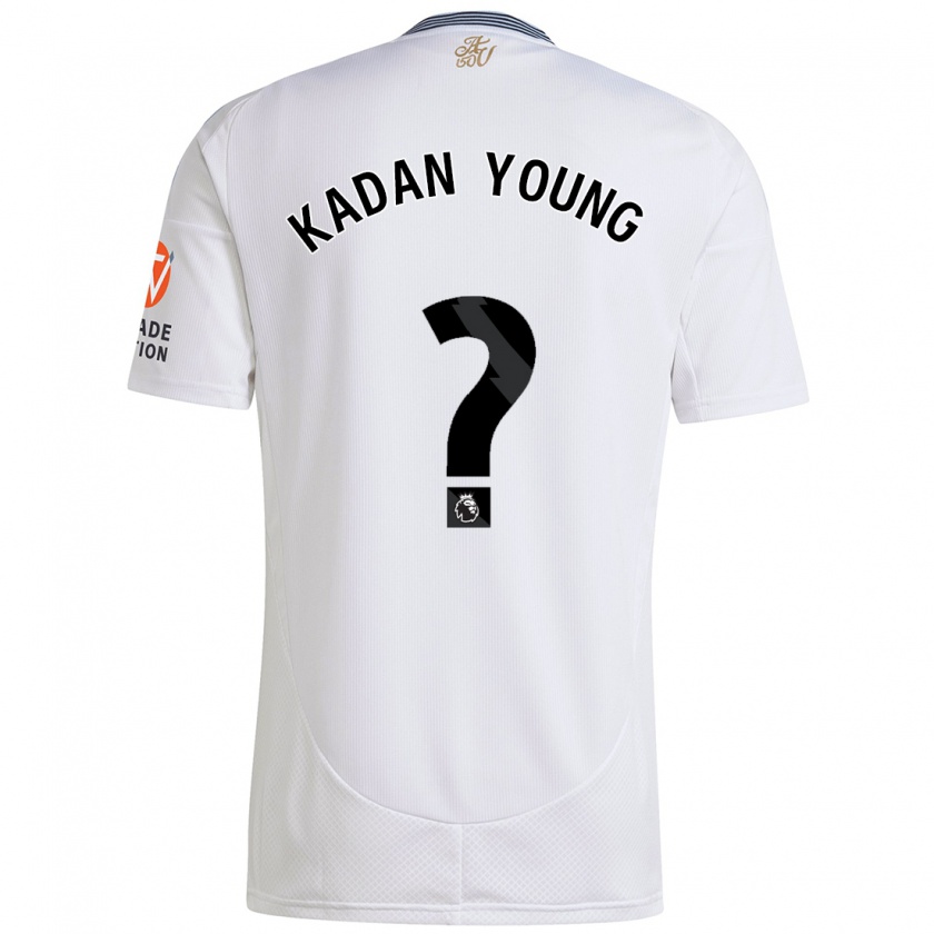 Kandiny Mujer Camiseta Kadan Young #0 Blanco 2ª Equipación 2024/25 La Camisa Chile