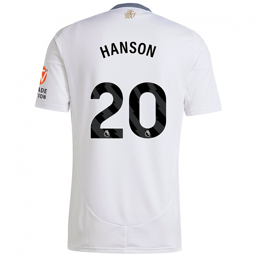 Kandiny Mujer Camiseta Kirsty Hanson #20 Blanco 2ª Equipación 2024/25 La Camisa Chile