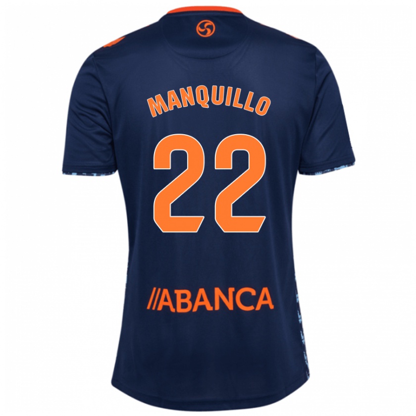 Kandiny Mujer Camiseta Javier Manquillo #22 Azul Marino 2ª Equipación 2024/25 La Camisa Chile