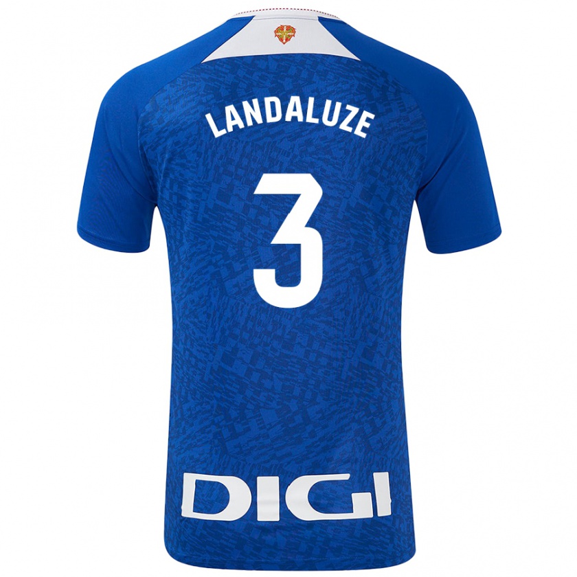 Kandiny Mujer Camiseta Naia Landaluze #3 Azul Real 2ª Equipación 2024/25 La Camisa Chile