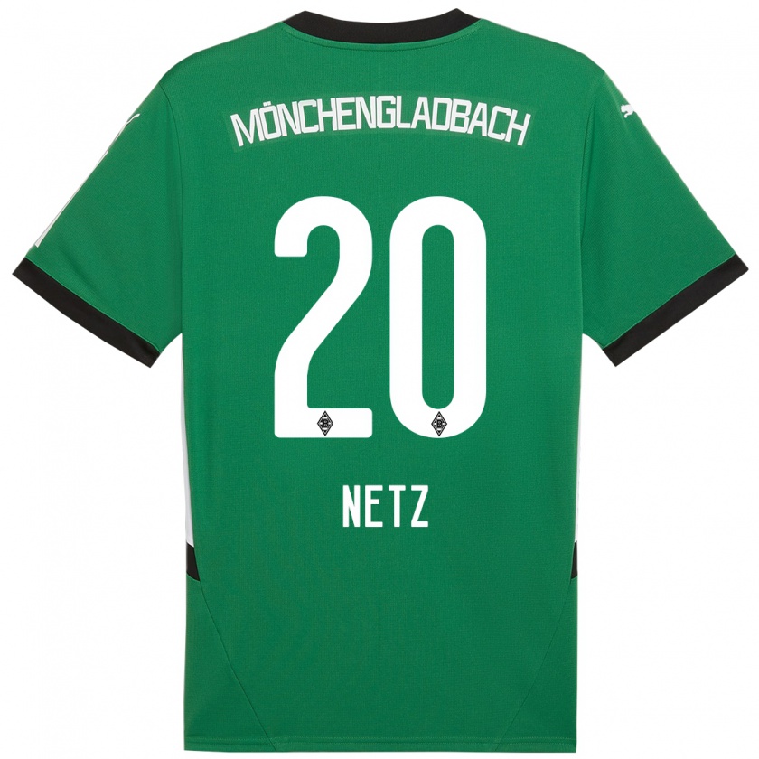 Kandiny Mujer Camiseta Luca Netz #20 Verde Blanco 2ª Equipación 2024/25 La Camisa Chile