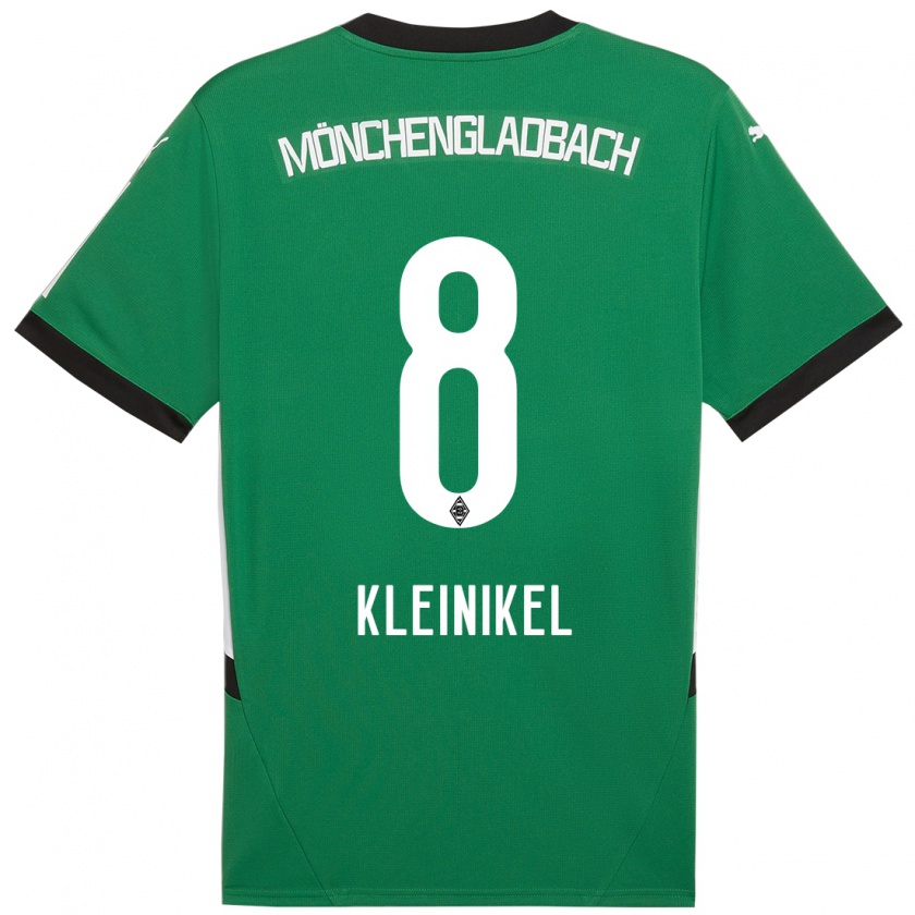 Kandiny Mujer Camiseta Nadja Kleinikel #8 Verde Blanco 2ª Equipación 2024/25 La Camisa Chile