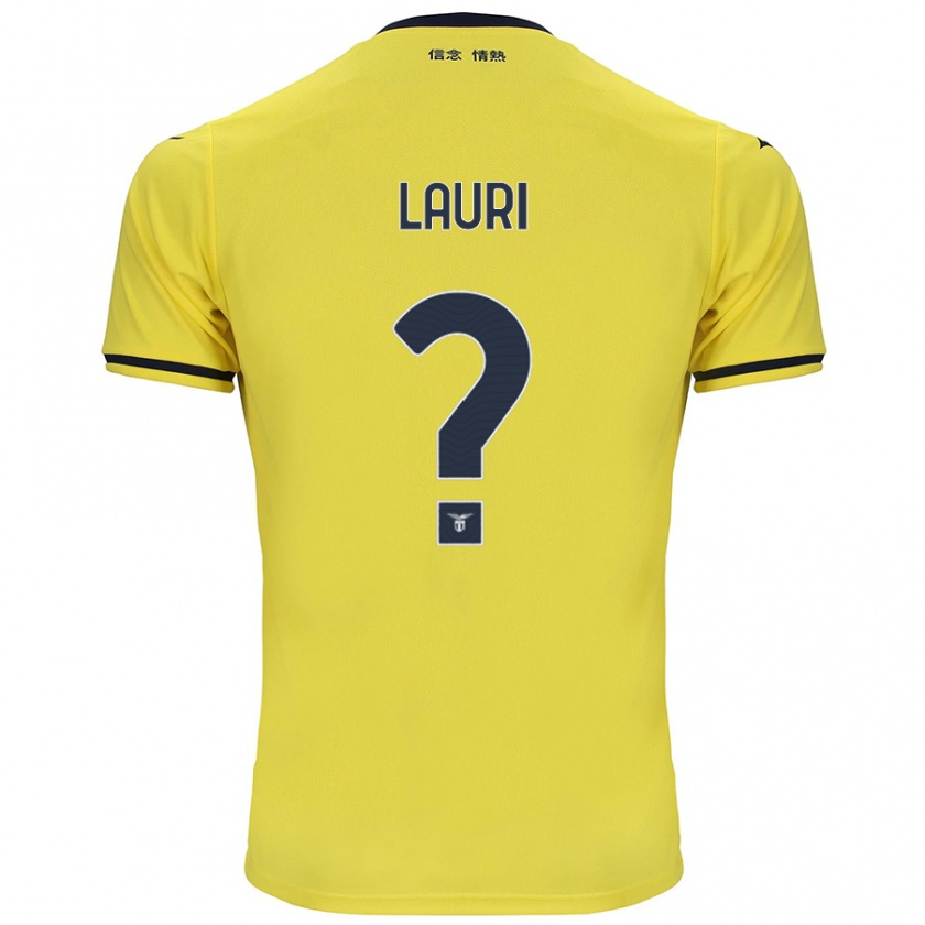 Kandiny Mujer Camiseta Giacomo Lauri #0 Amarillo 2ª Equipación 2024/25 La Camisa Chile