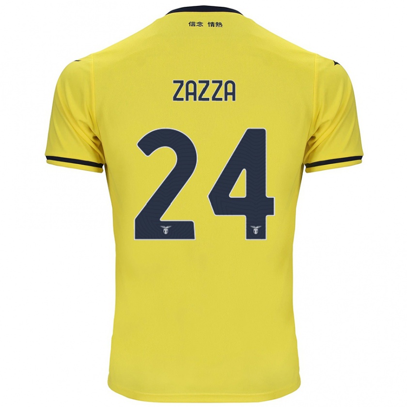 Kandiny Mujer Camiseta Matteo Zazza #24 Amarillo 2ª Equipación 2024/25 La Camisa Chile