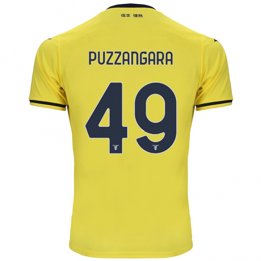 Kandiny Mujer Camiseta Angelo Antonio Puzzangara #49 Amarillo 2ª Equipación 2024/25 La Camisa Chile