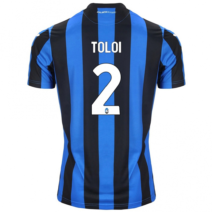 Kandiny Niño Camiseta Rafael Tolói #2 Azul Negro 1ª Equipación 2024/25 La Camisa Chile