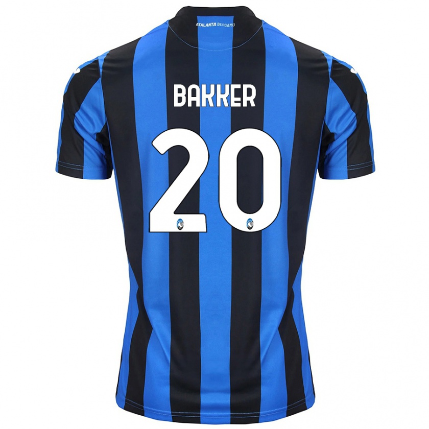 Kandiny Niño Camiseta Mitchel Bakker #20 Azul Negro 1ª Equipación 2024/25 La Camisa Chile