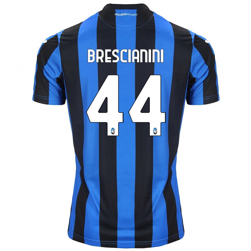 Kandiny Niño Camiseta Marco Brescianini #44 Azul Negro 1ª Equipación 2024/25 La Camisa Chile