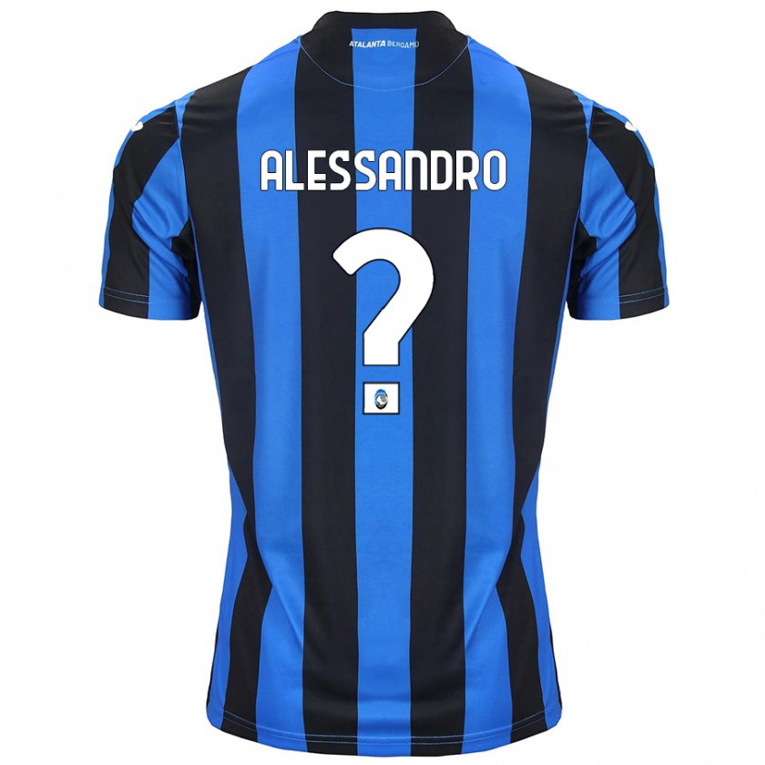 Kandiny Niño Camiseta Alessandro Rinaldi #0 Azul Negro 1ª Equipación 2024/25 La Camisa Chile