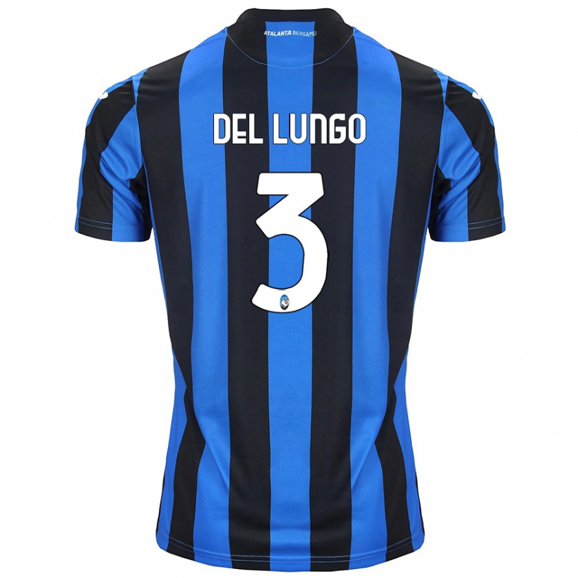 Kandiny Niño Camiseta Tommaso Del Lungo #3 Azul Negro 1ª Equipación 2024/25 La Camisa Chile