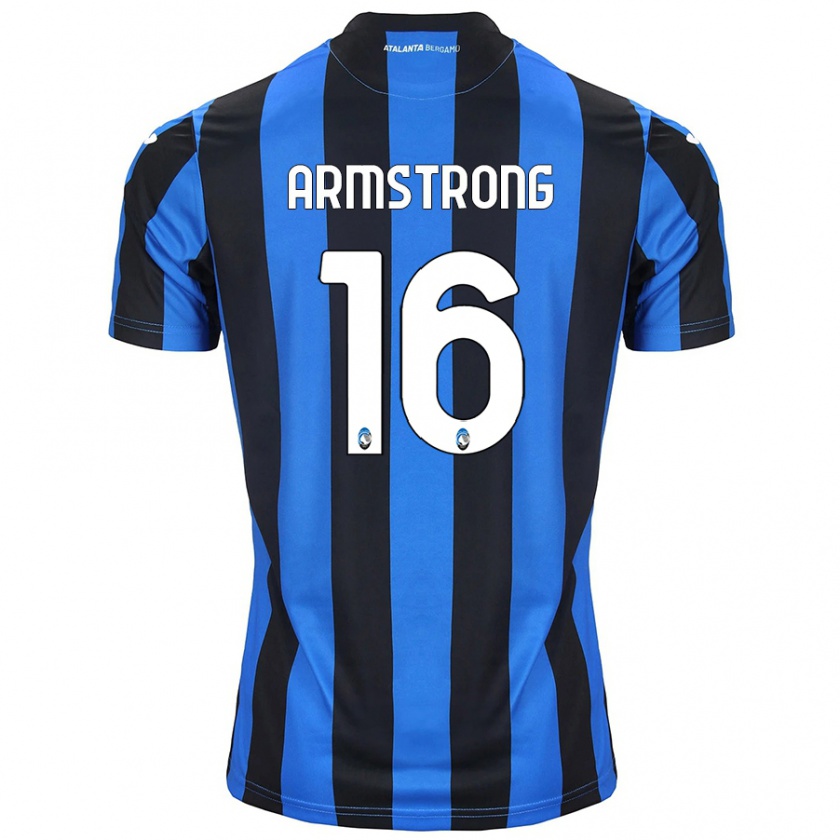 Kandiny Niño Camiseta Daniel Armstrong #16 Azul Negro 1ª Equipación 2024/25 La Camisa Chile