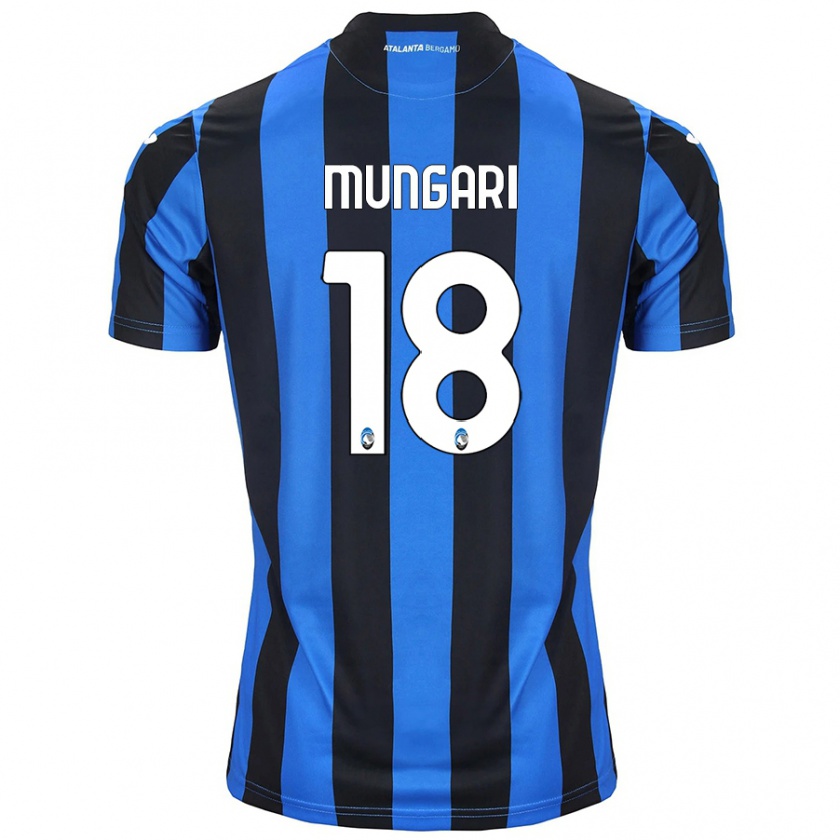 Kandiny Niño Camiseta Giuseppe Mungari #18 Azul Negro 1ª Equipación 2024/25 La Camisa Chile