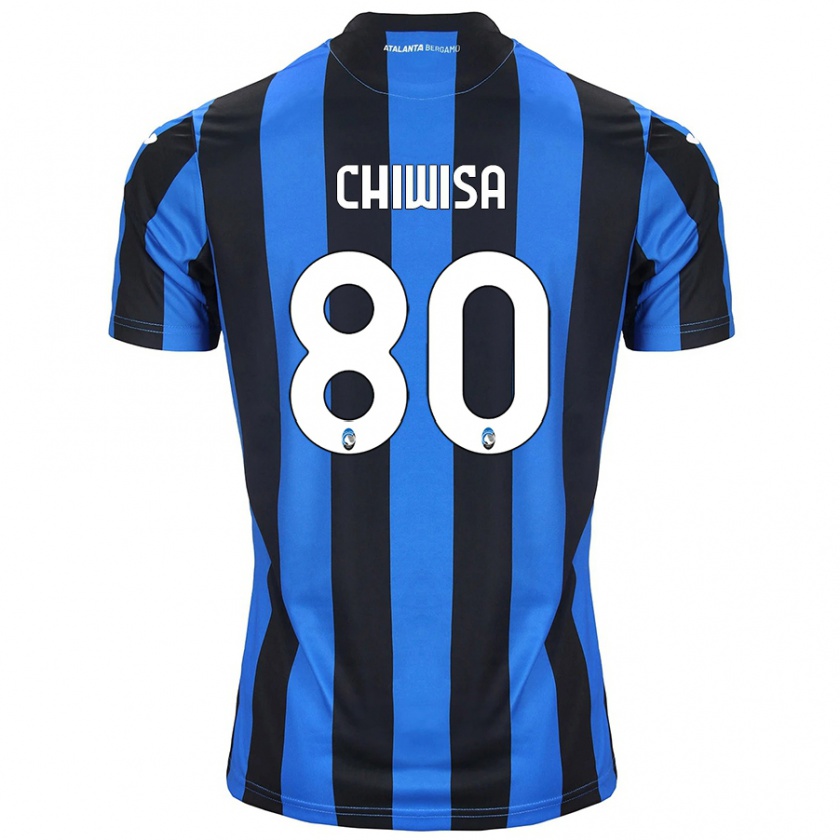 Kandiny Niño Camiseta Mannah Chiwisa #80 Azul Negro 1ª Equipación 2024/25 La Camisa Chile