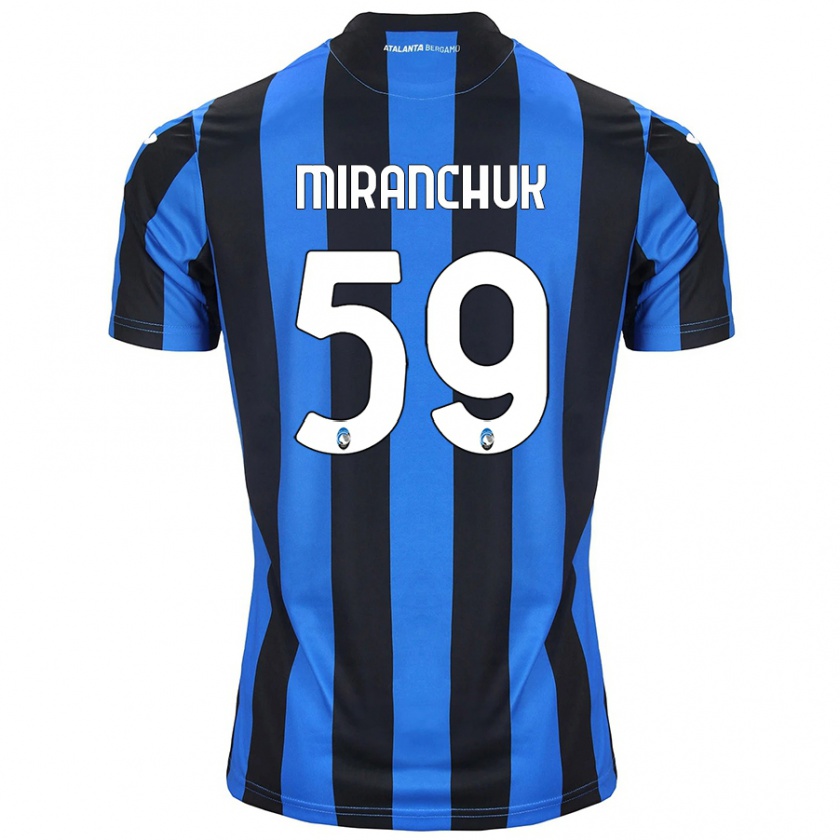 Kandiny Niño Camiseta Aleksey Miranchuk #59 Azul Negro 1ª Equipación 2024/25 La Camisa Chile