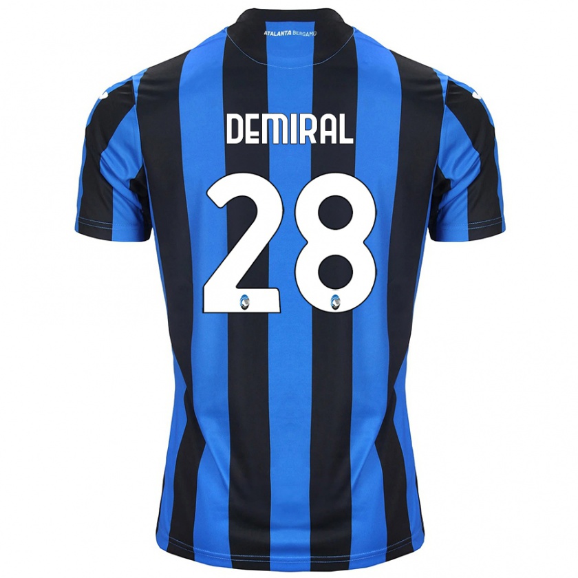 Kandiny Niño Camiseta Merih Demiral #28 Azul Negro 1ª Equipación 2024/25 La Camisa Chile