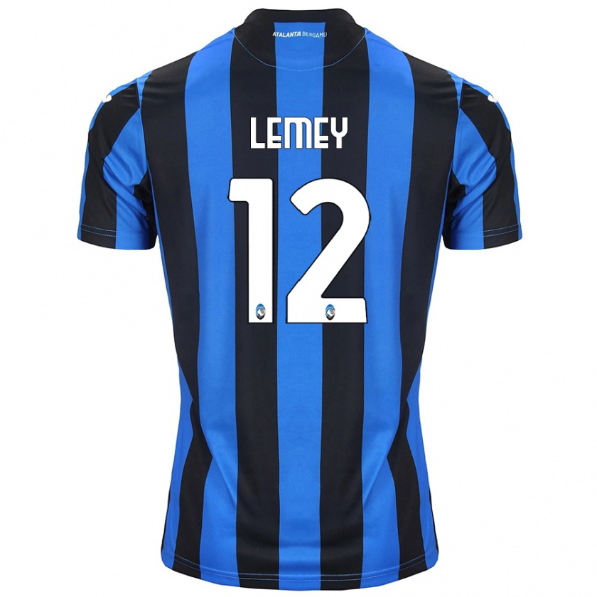 Kandiny Niño Camiseta Diede Lemey #12 Azul Negro 1ª Equipación 2024/25 La Camisa Chile