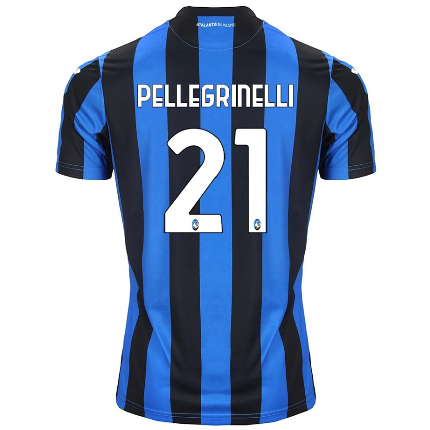 Kandiny Niño Camiseta Giorgia Pellegrinelli #21 Azul Negro 1ª Equipación 2024/25 La Camisa Chile