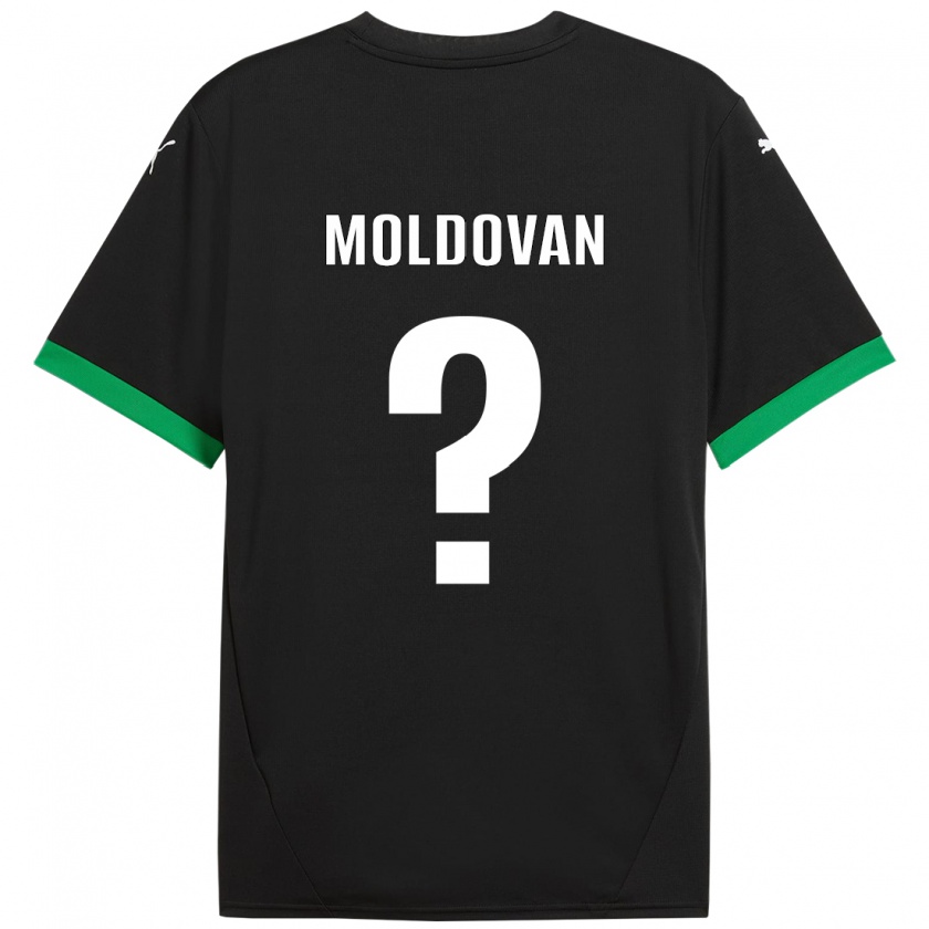 Kandiny Niño Camiseta Horațiu Moldovan #0 Negro Verde Oscuro 1ª Equipación 2024/25 La Camisa Chile